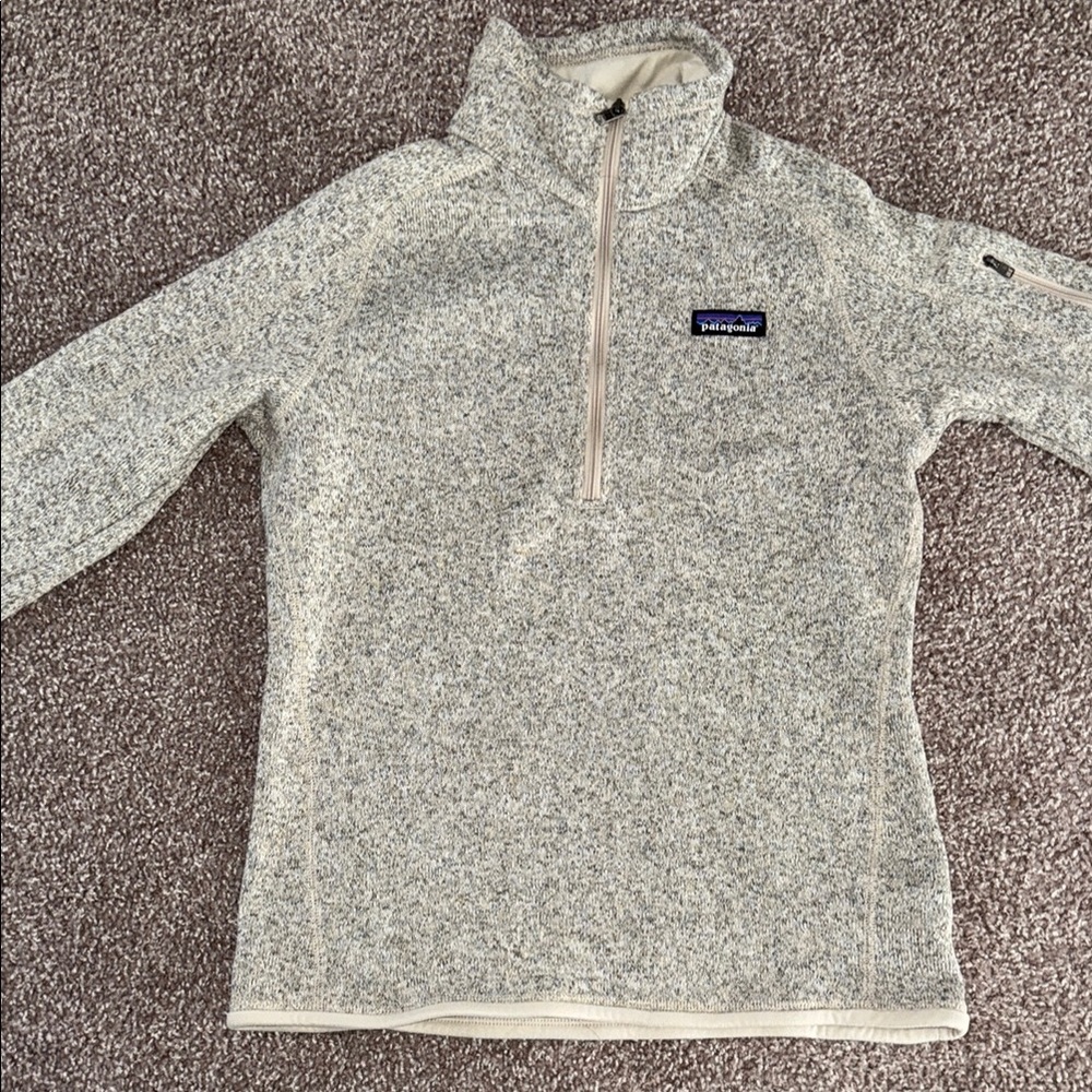 Patagonia Cream Quarter-Zip Pullover